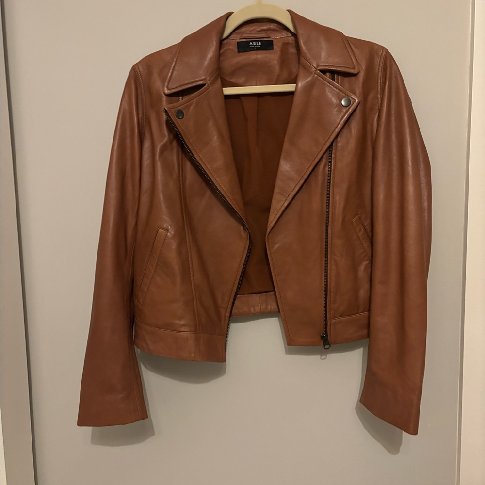 Able Women's Brown Leather Jacket